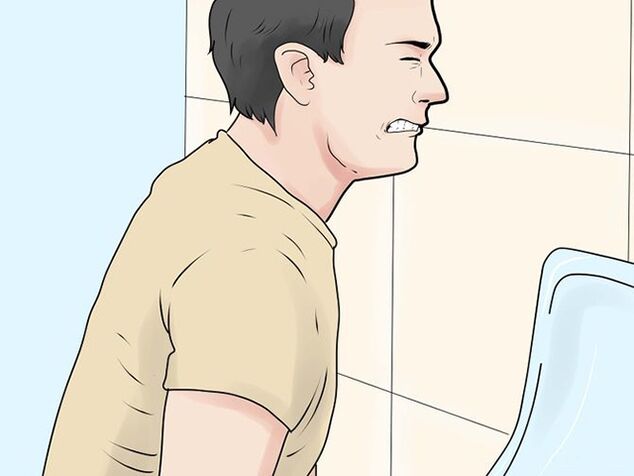 Micción dolorosa debido á prostatite